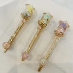 ハンドメイド♡ゆめかわ♡キッズヘアピン3本セット♡プチギフト♡ステッキ風ピン♡