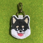 柴犬(黒) キーホルダー
