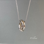 triple Ring ◎◎◎ silver necklace