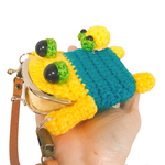 がま口ケロちゃん持ち手付きコインケース🐸💕
