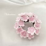 リースブローチ〜桜〜