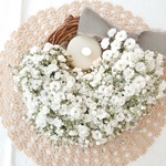 かすみ草リース