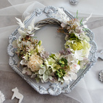 Floral green 【リース・玄関リース・ギフト・母の日・誕生日プレゼント・結婚祝い】