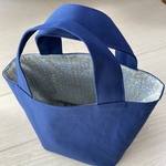 帆布バケツ型バッグ(内側リバティ)