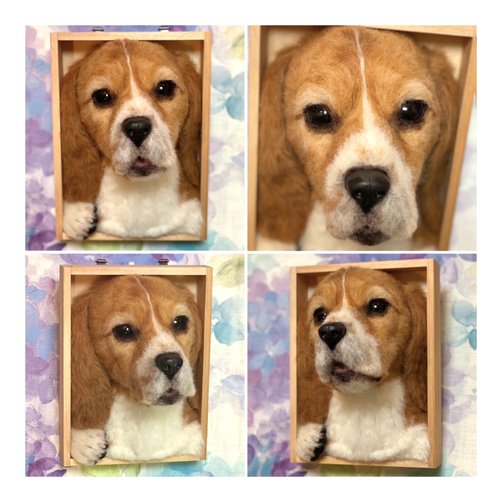 額入り ペットオーダーメイド 羊毛フェルト