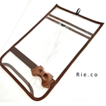 new  ランドセルカバー♡  透明カバー　chocolate brown  横幅25.5cmまで対応size   *.•送料込*.•