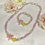 ✨🆕✨お星様パープルカラーネックレス　ブレスレットセット　子供用