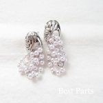 【590円→390円】2pcs ピアス パール 大ぶり シルバー S925