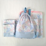 【yuko-12722様専用】星空とユニコーン柄サックス/切替サックス レッスンバッグ&上靴入れ&体操服入れ 3点セット