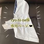 【M】防蚊♡ホワイト×ネイビー パーカー