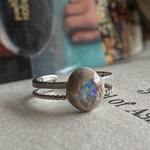 ラムネの見る夢💙🐠🦋カンテラオパールのリング🦋✨✨