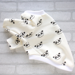 ピックアップSALE☆犬服　パンダ柄　セットインスリーブハンドメイド