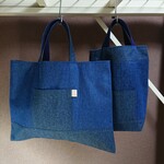 ★nanamiaroma様オーダー作品★デニムレッスンバッグ&上履き入れ