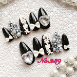 ☆kirari-nail☆ No.239推しネイル　黒