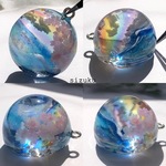 28㎜ 春の訪れ　桜と海の虹　雲レジンキーホルダー