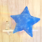 タイダイブルー星クッション☆