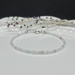 ＊クリスタルクォーツ＊アクアマリン＊ローズクォーツ＊ホワイトムーンストーン＊　パワーストーン  ブレスレット