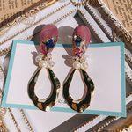 逆雫の揺れる宝石💎ピアス
