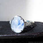 デュモルチェライトinクォーツ リング / Dumortierite in Quartz Ring