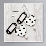 入園入学 SALE 480円　水玉ハート♡キーホルダー（名前ネームプレート付き）キッズ　子供
