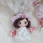 ドールサイズ　桜の花冠 2022②