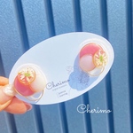 新作♡ラウンドフープ×ニュアンスカラー レジン×ドライフラワー　イヤリング　ピアス