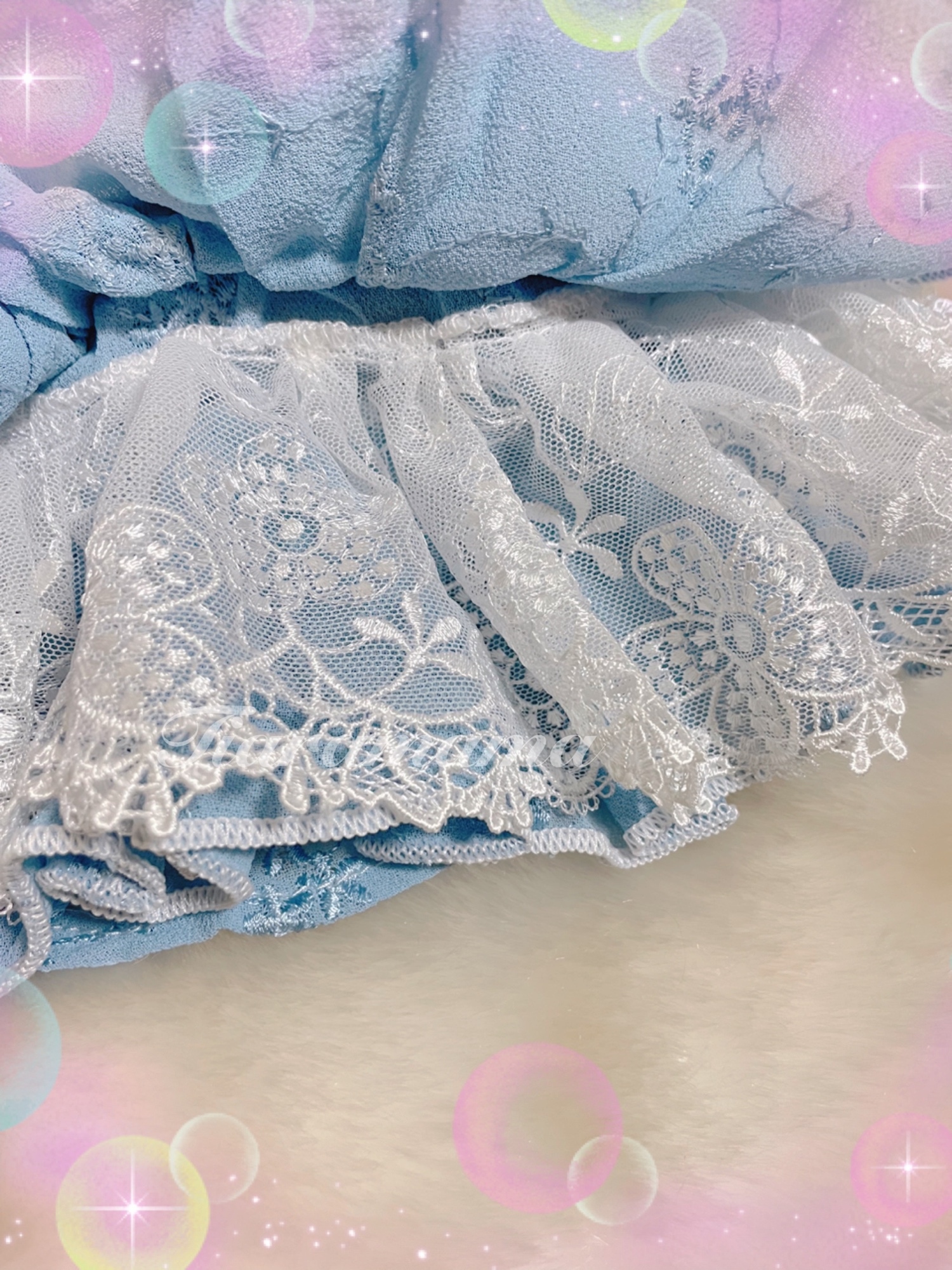 在庫一点限りXLサイズ】ハンドメイド 甘い姫系ロリーター犬服 フリフリ