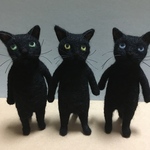 no.77　黒猫三兄弟（予約品）