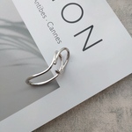 🆕silver カーブニュアンス大ぶりイヤーカフ イヤーカフイヤリング イヤーカフ