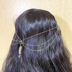 ヘアピンで簡単♡クリアビーズのヘアバックチェーン