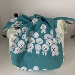 zukkachanさま専用✨きゅっとぷち袋・大✨ビションフリーゼ緑