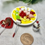 ミニチュアスイーツ　チョコフォンデュセット　アイスクリーム