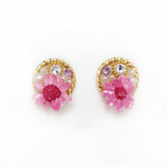 幸せ 花ピアス