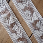 【1mカット済み】チュール  刺繍リボン  インド刺繍リボン
