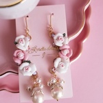 フレンチローズピアス/イヤリング 　R629