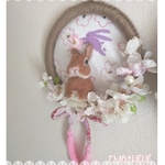 桜のリース🌸　ネザー　茶