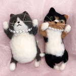 “mityurion さま専用”三毛猫バッチ2,ハチワレ猫バッチ2