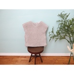 サイドリボンニットベスト【グレージュ】