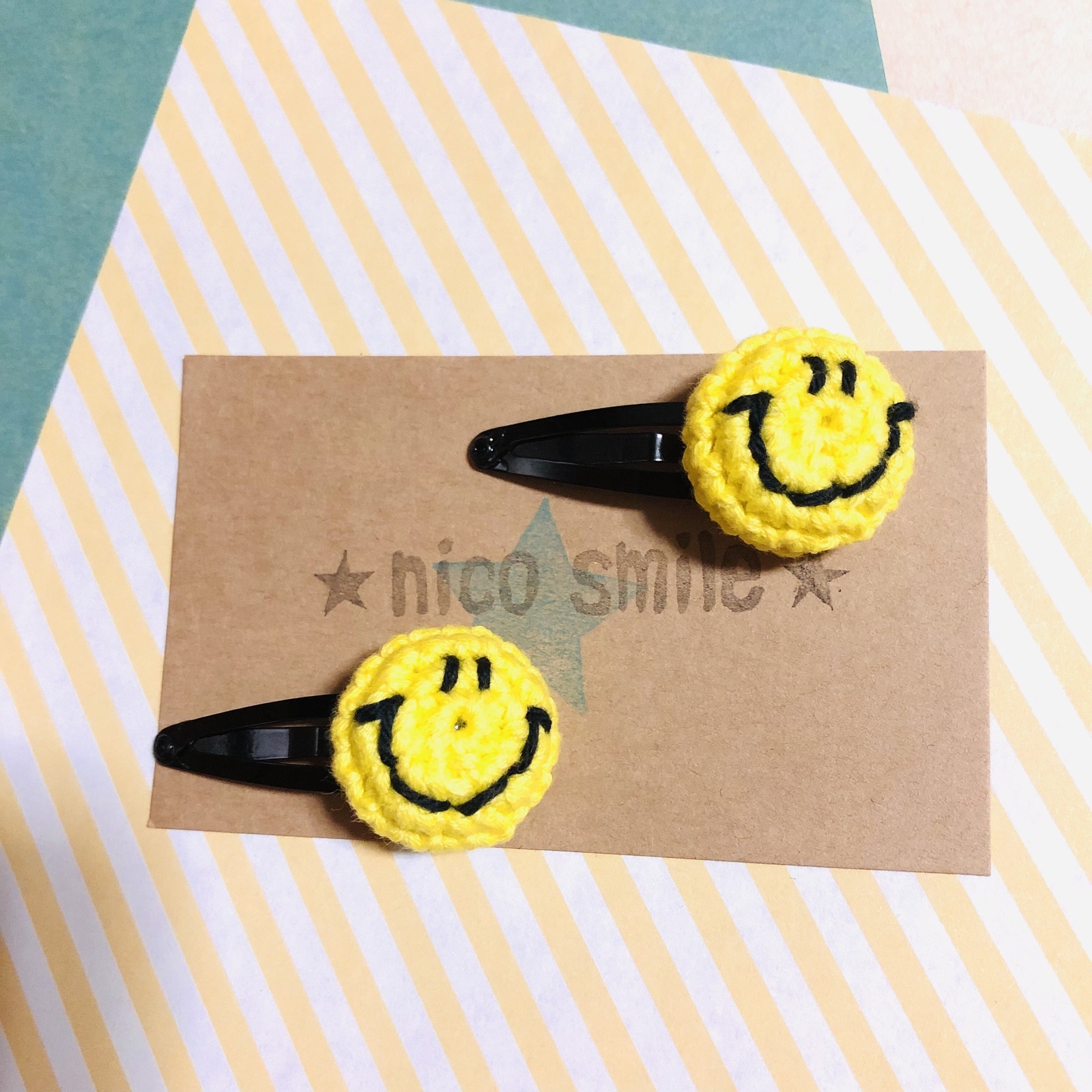 ねこちゃん☆パッチンピン二個セット☆ ねこちゃん☆パッチンピン二個セット☆ 彫り