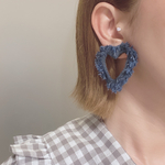デニムハート♡ピアス