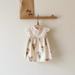 　　チューリップなワンピ☆　(ピンク)　　犬服　送料込み価格