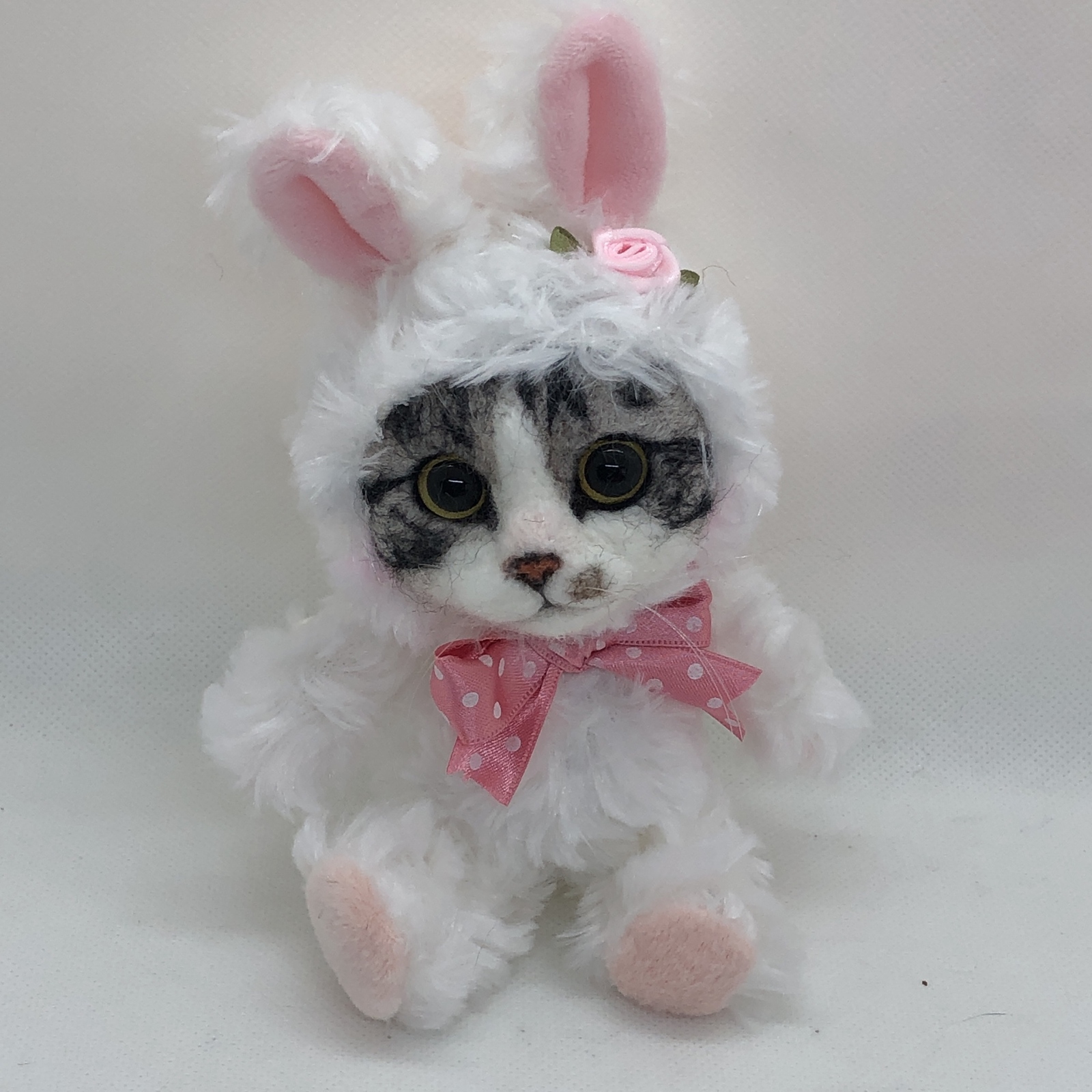 9000円→8500円 値下げ中 オーダーメイド うさぎの着ぐるみ猫