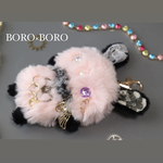 E様お取り置き　mofu BORO NO.9♢ぬいぐるみキーホルダー