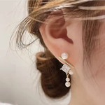 ✨❂高品質　　ジルコニア✨パールピアス❂