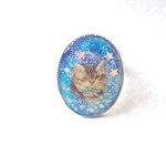 夜空の猫の指輪 