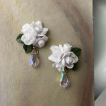 cor•de•rosa053 フラワーピアス/イヤリング 
