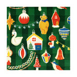 おしゃれ紙「カラフルxmas　緑」　3枚　A4サイズのラッピングペーパー