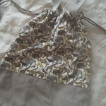 帆布動物柄お着替えor体操着袋、カーキ