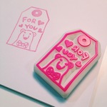 しろくまのFOR YOU♡タグはんこ＊消しゴムはんこ＊ 