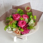 母の日＊早期ご予約で送料無料＊Thanks MOM＊PINKカップブーケ＊